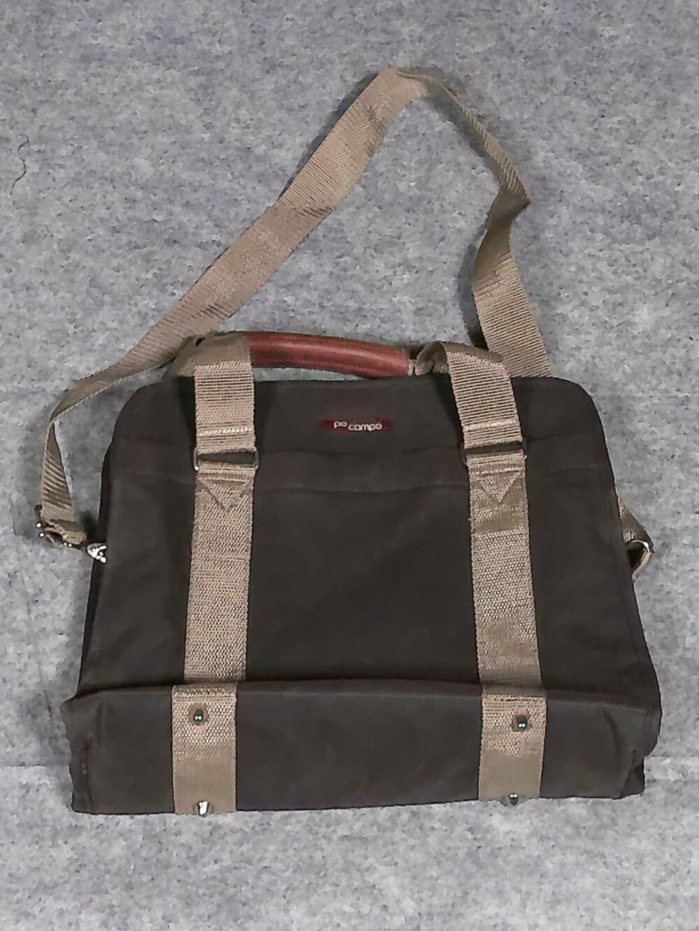 Po Campo Bike Handlebar Bag Dark Brown Cycling Commuter Convertible
